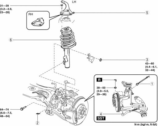 jac s5 front shock absorber position 1 - کمک جلو جک S5